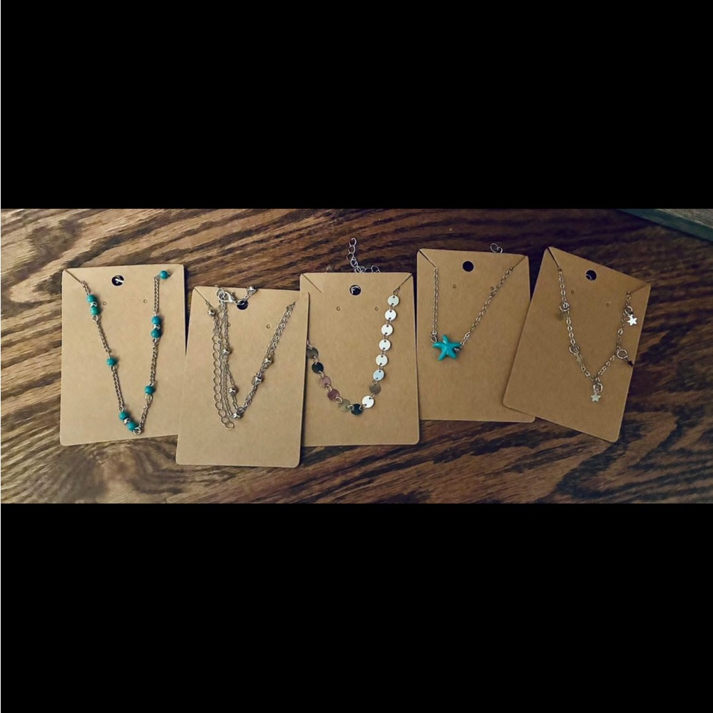 Elegant Silver and Turquoise bracelet and anklet Set